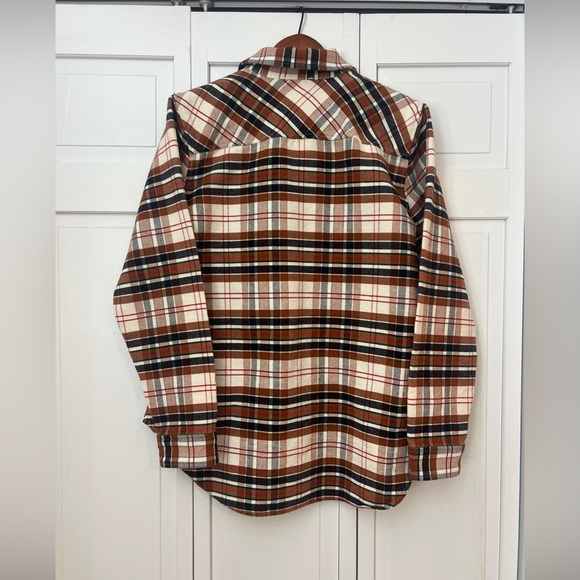 Men’s Alaskan Hardgear Snap Flannel Shirt Size MediumRed/White/Blue/Brown Plaid - Picture 6 of 6